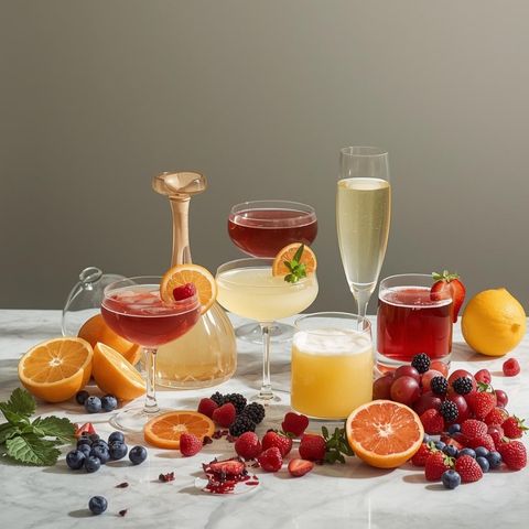 alkoholfreie Getränke auf Tisch